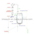 Rho High Efficient Preço de Fábrica Economia de Energia Hot Reflux Hexane Solvente Vertical Extractor